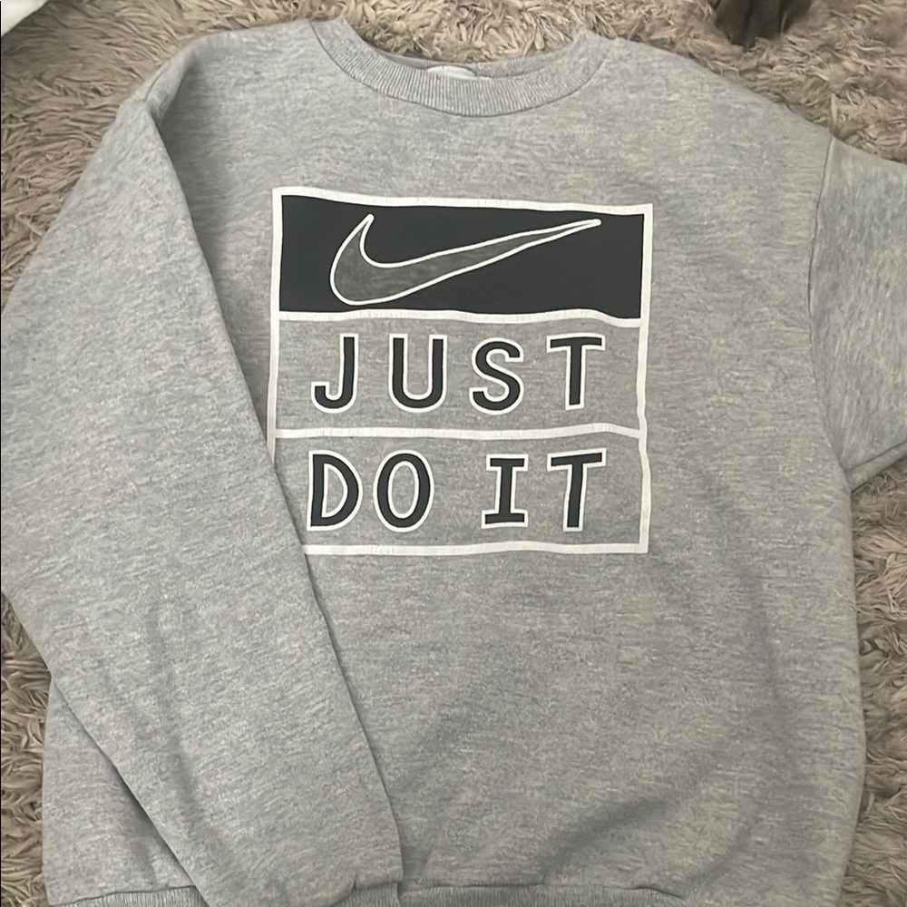 Nike Gray Just Do It Men's Sweater